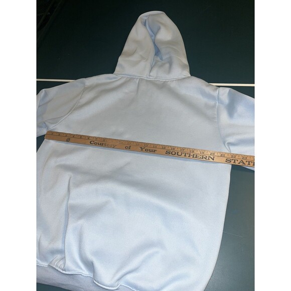 Drew House Hoodie LARGE Light Blue Sweatshirt Justin Bieber Smiley Music Cotton - Picture 6 of 8